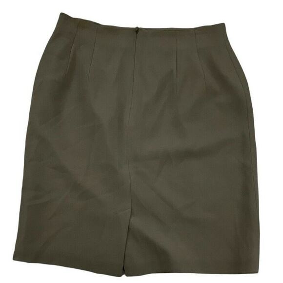 Nygard Collection Skirt Women's Size 10 Petites Fully Lined Back Zip Slit Pencil - Picture 4 of 7